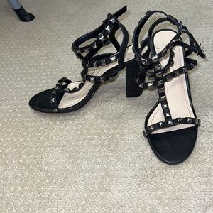 Bcbgeneration black studded heels